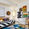 a living room with a couch and a table