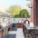 an outdoor grill area