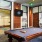 a pool table in a room with a tv